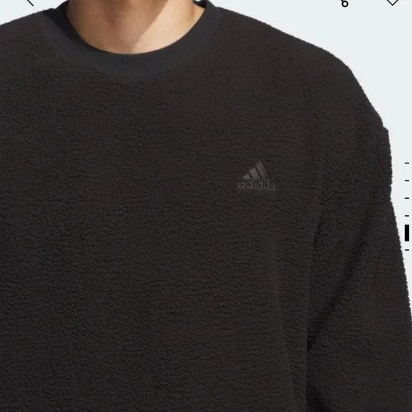 ADIDAS MENS PLUSH SWEAT SHIRT, XL - Picture 3 of 6